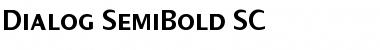 Dialog SemiBold SC Regular Font
