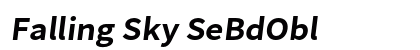 Falling Sky SeBdObl (OpenType) Font Preview Falling Sky SeBdObl (OpenType) Font Preview