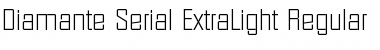 Diamante-Serial-ExtraLight Regular Font