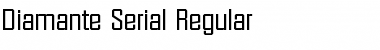 Diamante-Serial Regular Font