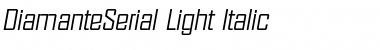 DiamanteSerial-Light Italic