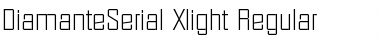 DiamanteSerial-Xlight Regular Font