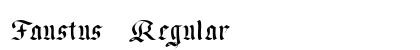 Faustus Regular Font Preview Faustus Regular Font Preview