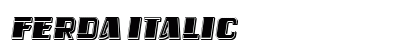 Ferda Italic Font Preview Ferda Italic Font Preview