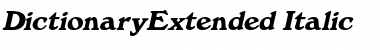 Download DictionaryExtended Font