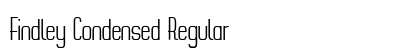 Findley Condensed Regular (OpenType) Font Preview Findley Condensed Regular (OpenType) Font Preview