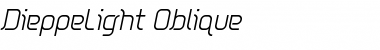 Download DieppeLight Oblique Font