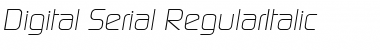 Digital-Serial RegularItalic Font
