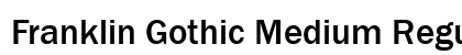 Franklin Gothic Medium Regular Font Franklin Gothic Medium Regular Font Preview