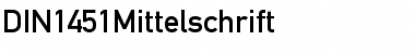 Download DIN1451Mittelschrift Font