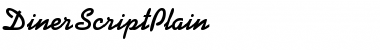DinerScript Plain Font