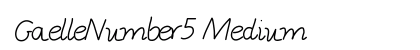 GaelleNumber5 Medium Font Preview GaelleNumber5 Medium Font Preview