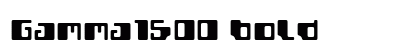 Gamma1500 Bold Font Gamma1500 Bold Font Preview