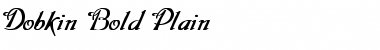 Dobkin Bold Bold Plain Font