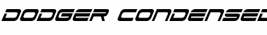 Download Dodger Condensed Italic Font