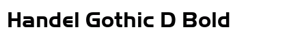 Handel Gothic D Bold Font Handel Gothic D Bold Font Preview