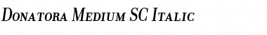 Donatora Medium SC Italic Font