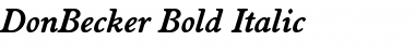 Download DonBecker Font
