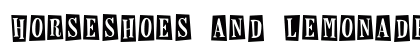 Horseshoes and Lemonade Regular Font Horseshoes and Lemonade Regular Font Preview