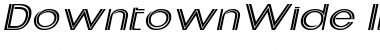 DowntownWide Italic Font