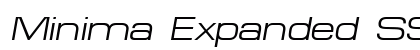 Minima Expanded SSi Expanded Italic Font Minima Expanded SSi Expanded Italic Font Preview