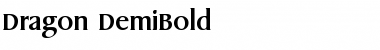 Dragon-DemiBold Regular Font