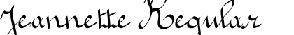 Jeannette Regular Font Jeannette Regular Font Preview
