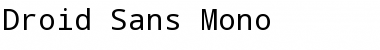 Droid Sans Mono Regular Font