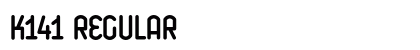 K141 Regular (OpenType) Font Preview K141 Regular (OpenType) Font Preview
