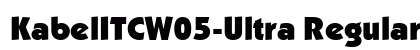 KabelITCW05-Ultra Regular Font Preview KabelITCW05-Ultra Regular Font Preview