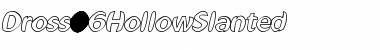 Download Dross06HollowSlanted Font