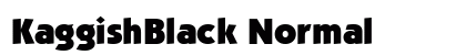KaggishBlack Normal Font Preview KaggishBlack Normal Font Preview