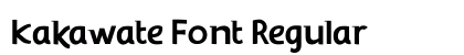 Kakawate Font Regular Font Preview Kakawate Font Regular Font Preview
