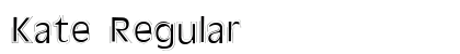 Kate Regular Font Kate Regular Font Preview