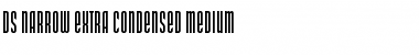 DS Narrow Extra-condensed Medium Font