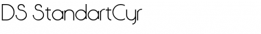 DS StandartCyr Regular Font