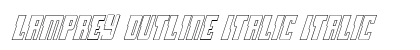 Lamprey Outline Italic Italic Font Preview Lamprey Outline Italic Italic Font Preview