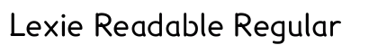 Lexie Readable Regular Font Lexie Readable Regular Font Preview