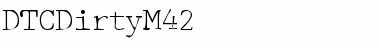 DTCDirtyM42 Regular Font
