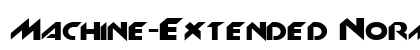 Machine-Extended Normal Font Preview Machine-Extended Normal Font Preview