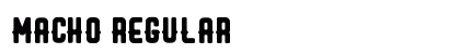 MACHO Regular Font Preview MACHO Regular Font Preview