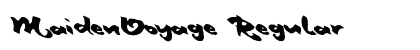 MaidenVoyage Regular Font Preview MaidenVoyage Regular Font Preview
