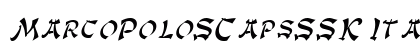 MarcoPoloSCapsSSK Italic Font Preview MarcoPoloSCapsSSK Italic Font Preview