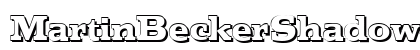 MartinBeckerShadow-ExtraBold Regular Font Preview MartinBeckerShadow-ExtraBold Regular Font Preview
