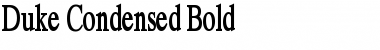 Duke Condensed Bold Font