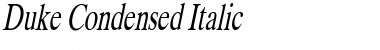 Duke Condensed Italic