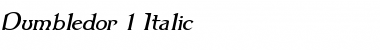 Dumbledor 1 Italic Regular Font