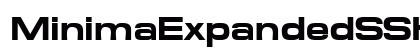 MinimaExpandedSSK Bold Font MinimaExpandedSSK Bold Font Preview