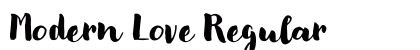Modern Love Regular Font Modern Love Regular Font Preview