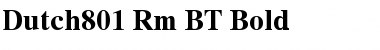 Dutch801 Rm BT Bold Font